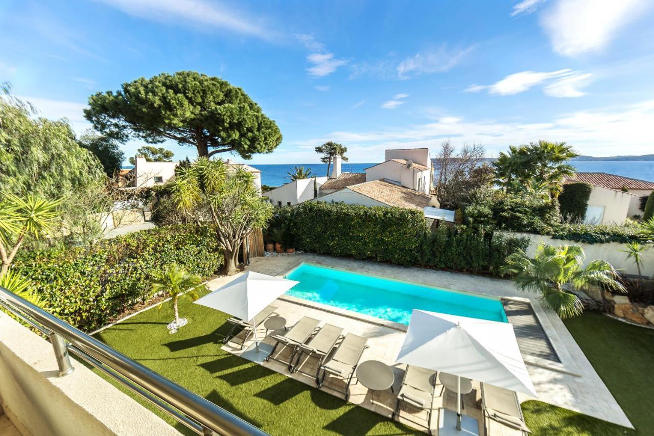 Villa Montfleuri, Vieille Ville A Pieds, Vue Mer, Piscine, 8 Pers Sainte-Maxime Kültér fotó